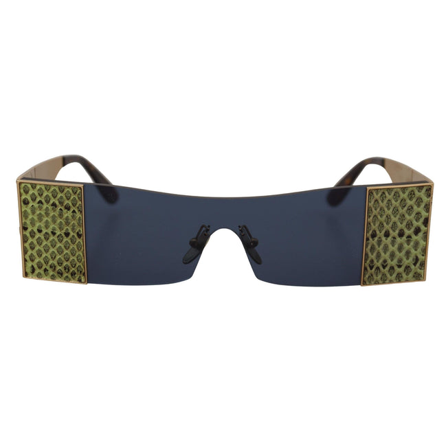 Lunettes de soleil Dolce & Gabbana DG2263 rectangulaires en métal doré