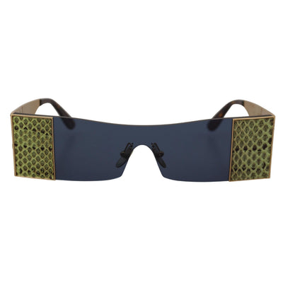 Lunettes de soleil Dolce & Gabbana DG2263 rectangulaires en métal doré