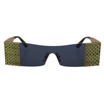 Lunettes de soleil Dolce & Gabbana DG2263 rectangulaires en métal doré
