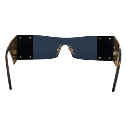 Lunettes de soleil Dolce & Gabbana DG2263 rectangulaires en métal doré