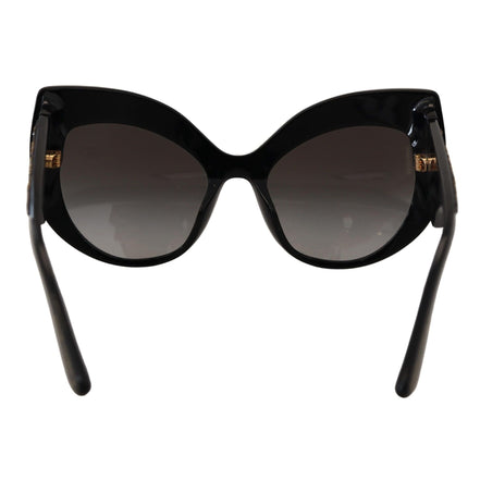 Occhiali da sole Dolce & Gabbana DG4326 polarizzati con paillettes nere e oro a farfalla