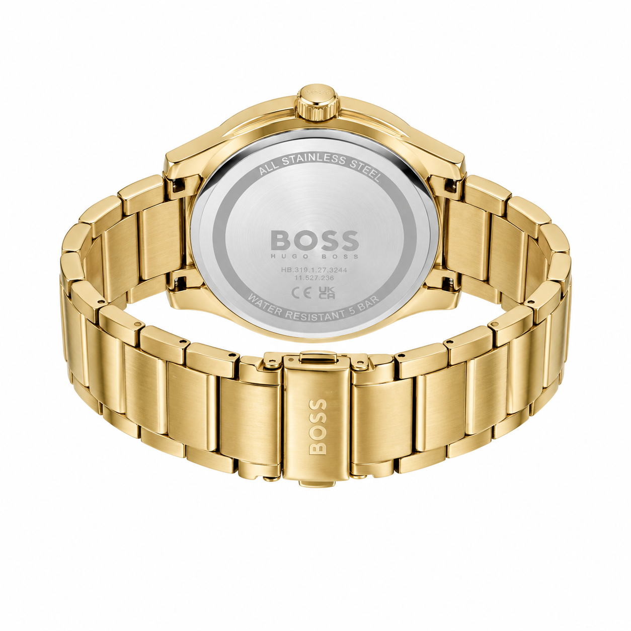 Montre de soirée Hugo Boss en acier inoxydable doré