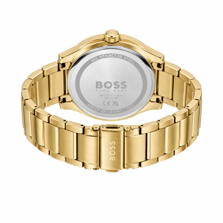 Montre de soirée Hugo Boss en acier inoxydable doré