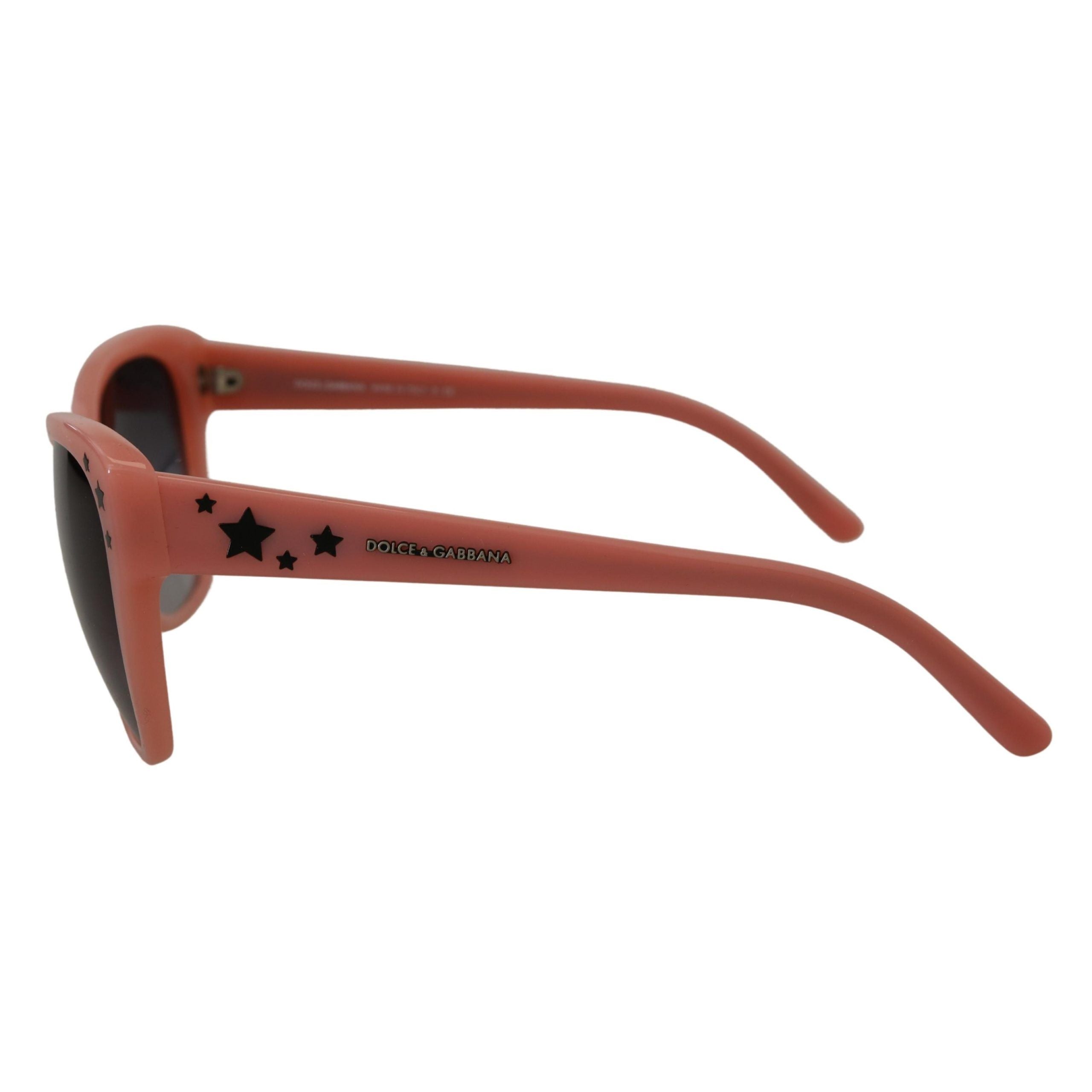 Lunettes de soleil Dolce & Gabbana DG4124 en acétate rose avec étoiles