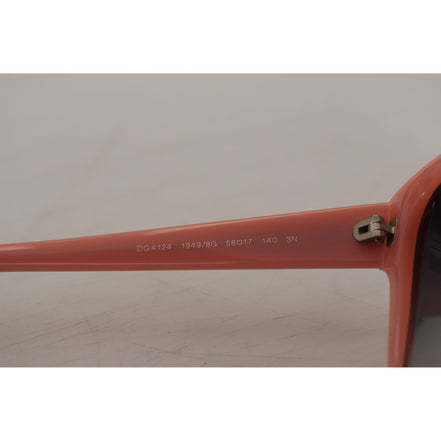 Lunettes de soleil Dolce & Gabbana DG4124 en acétate rose avec étoiles