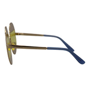 Lunettes de soleil Dolce & Gabbana DG2209B en métal ovale doré avec cristaux