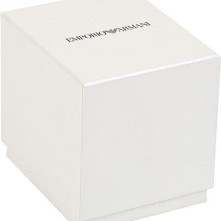 Emporio Armani Silver Steel Quartz Watch