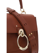 Borsa a mano Chloé Tess in pelle di vitello marrone