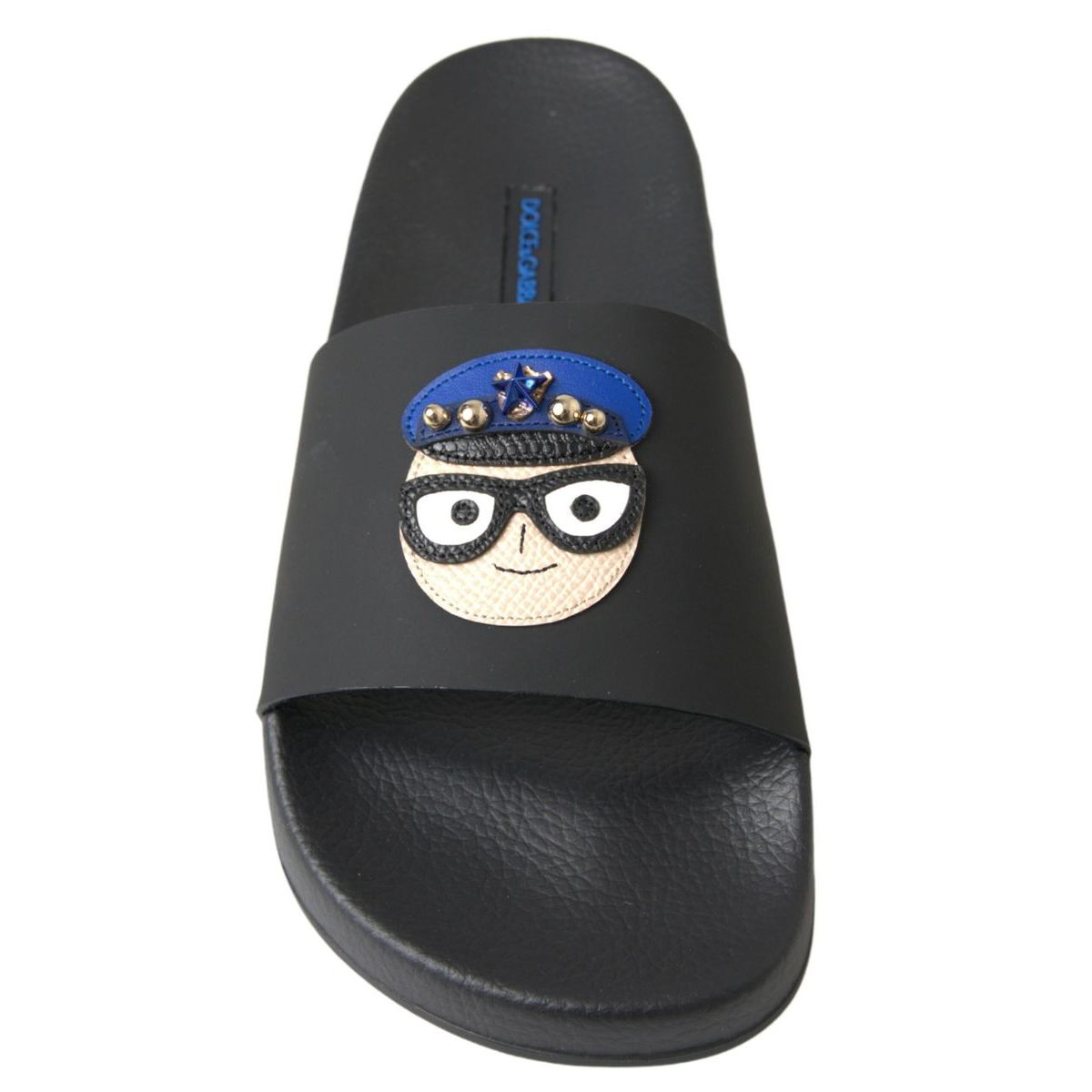 Dolce & Gabbana Sandales Tongs Noires Plage Saint Barth
