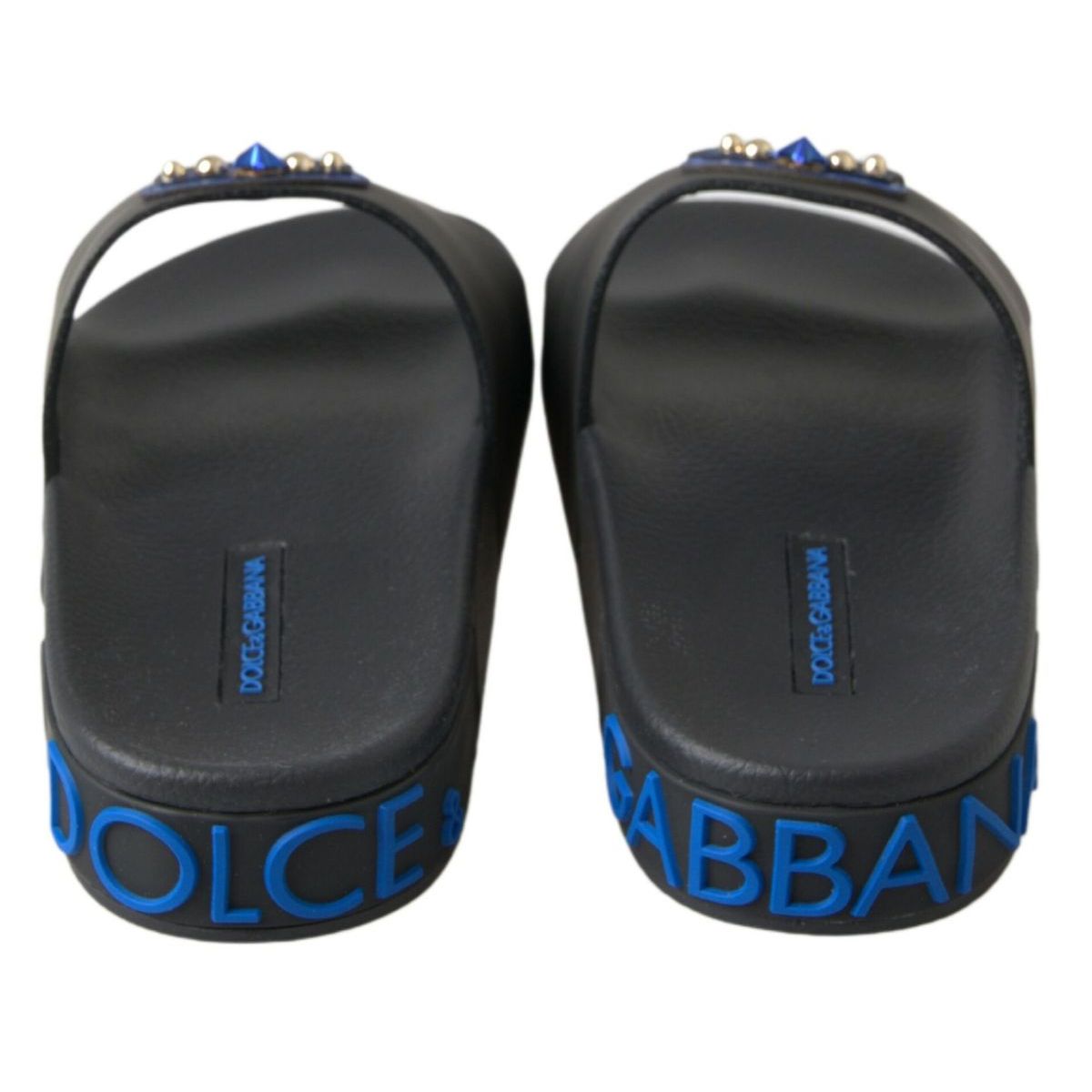 Dolce & Gabbana Sandales Tongs Noires Plage Saint Barth
