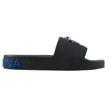 Dolce & Gabbana Sandales Tongs Noires Plage Saint Barth