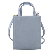 Borsa a tracolla mini Givenchy Cloud verticale in tela spalmata blu