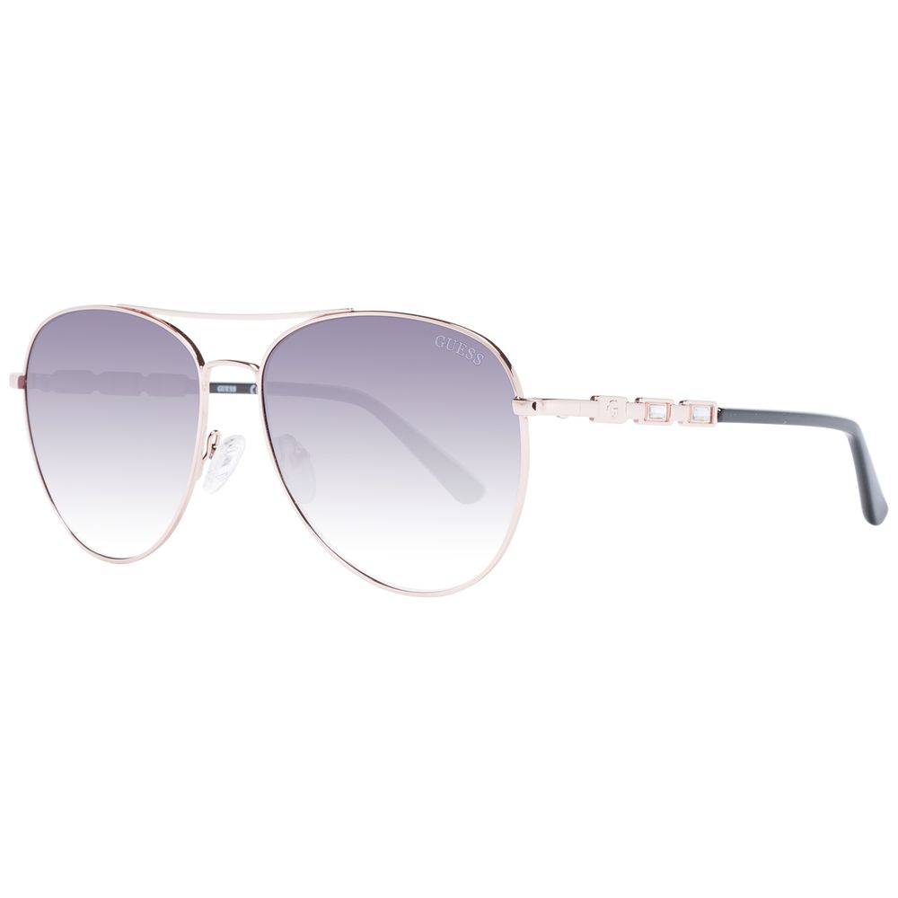 Lunettes de soleil Guess en métal or rose