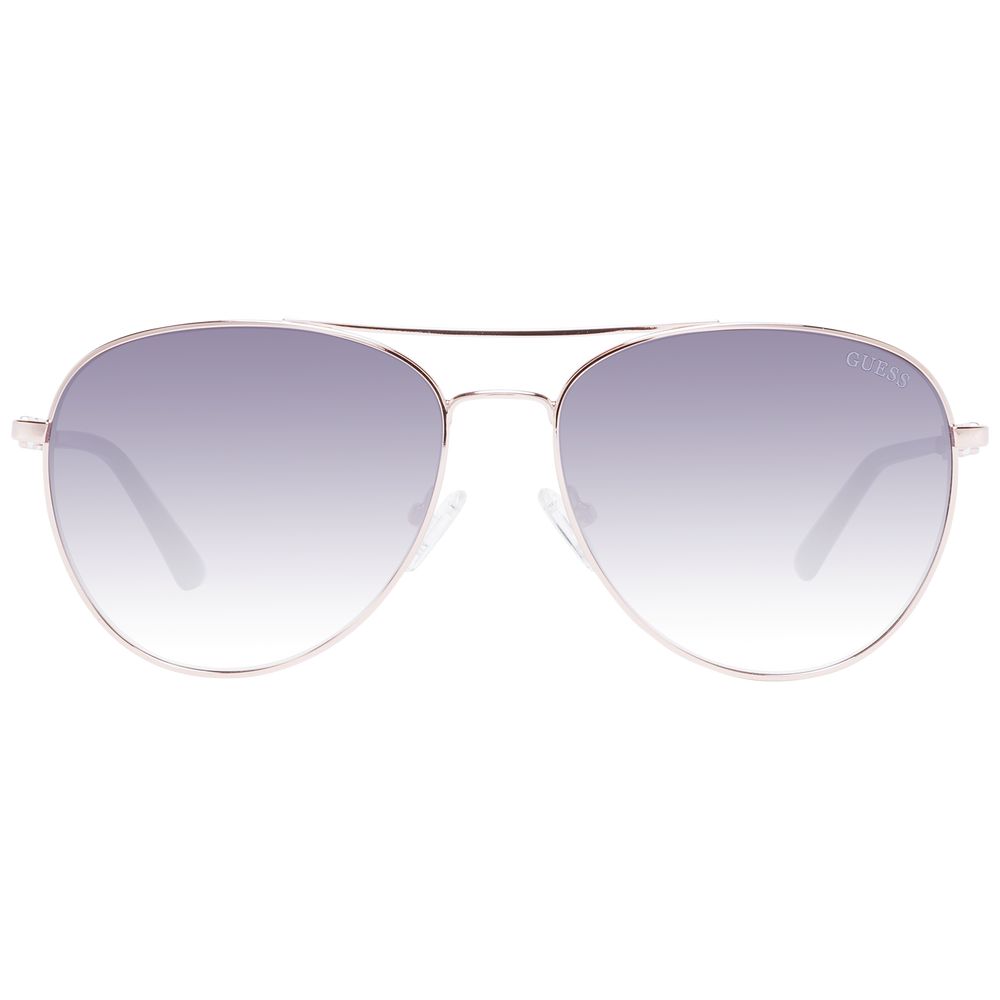 Lunettes de soleil Guess en métal or rose