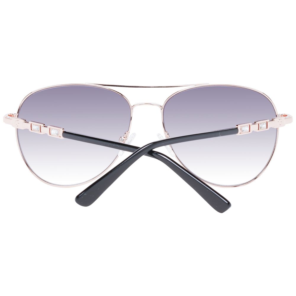 Lunettes de soleil Guess en métal or rose