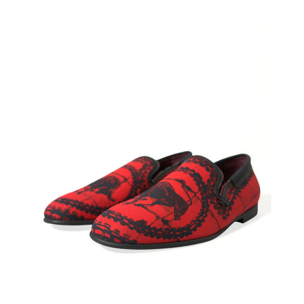 Mocassins pantoufles Torero rouges et noirs Dolce & Gabbana Chaussures Homme