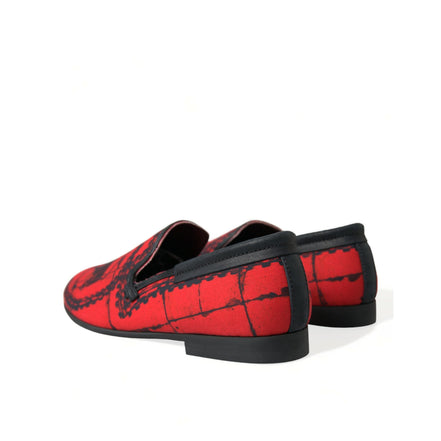 Mocassins pantoufles Torero rouges et noirs Dolce & Gabbana Chaussures Homme