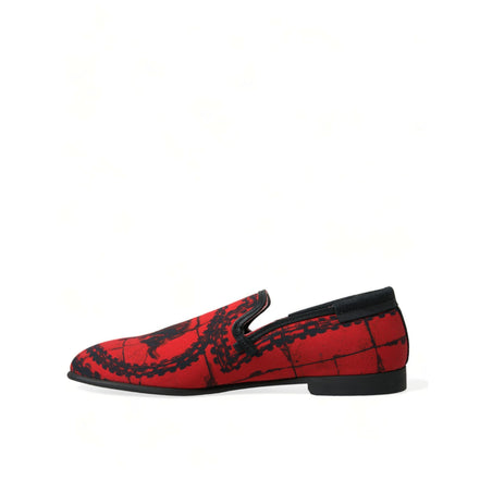 Mocassins pantoufles Torero rouges et noirs Dolce & Gabbana Chaussures Homme