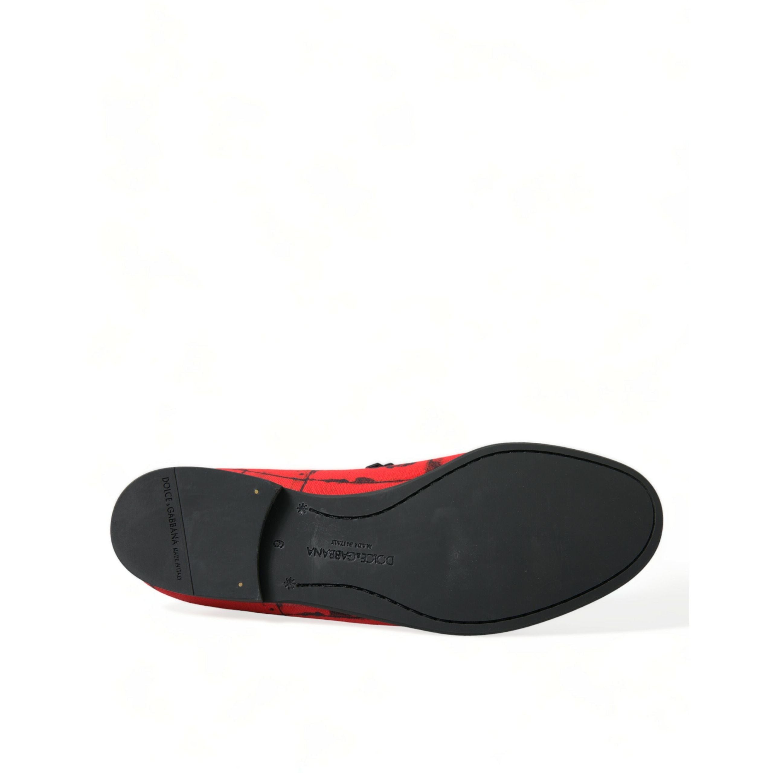 Mocassins pantoufles Torero rouges et noirs Dolce & Gabbana Chaussures Homme