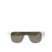 Dolce & Gabbana Occhiali da Sole DG4356 in Acetato Bianco con Lenti a Specchio