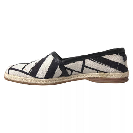Dolce & Gabbana Espadrillas Slip-On a Righe Bianche e Nere