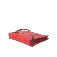 Balenciaga Pochette Classique en Cuir Exotique Rouge