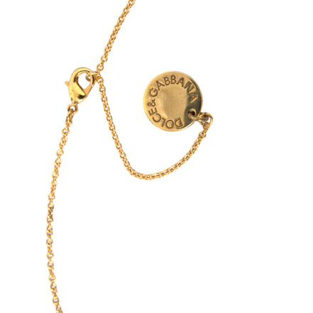 Collier pendentif Dolce & Gabbana en laiton doré avec breloque cœur pour chien