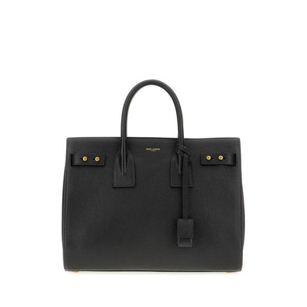 Borsa a mano Saint Laurent Sac De Jour in pelle di vitello nera