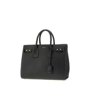 Borsa a mano Saint Laurent Sac De Jour in pelle di vitello nera
