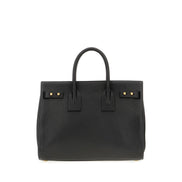 Borsa a mano Saint Laurent Sac De Jour in pelle di vitello nera
