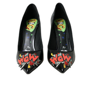 Escarpins Dolce & Gabbana en cuir noir à patchs WOW