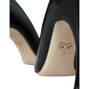 Escarpins Dolce & Gabbana en cuir noir à patchs WOW