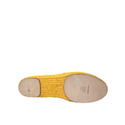 Mocassins espadrilles plats en dentelle Taormina jaune Dolce & Gabbana