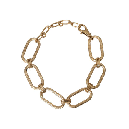 Collier à maillons larges en laiton doré Dolce & Gabbana