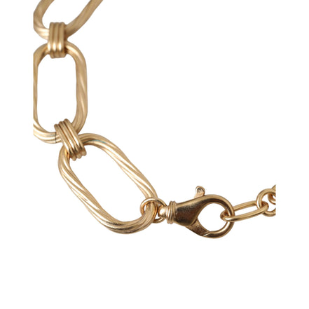 Collana Dolce & Gabbana in ottone color oro a catena a maglie grandi