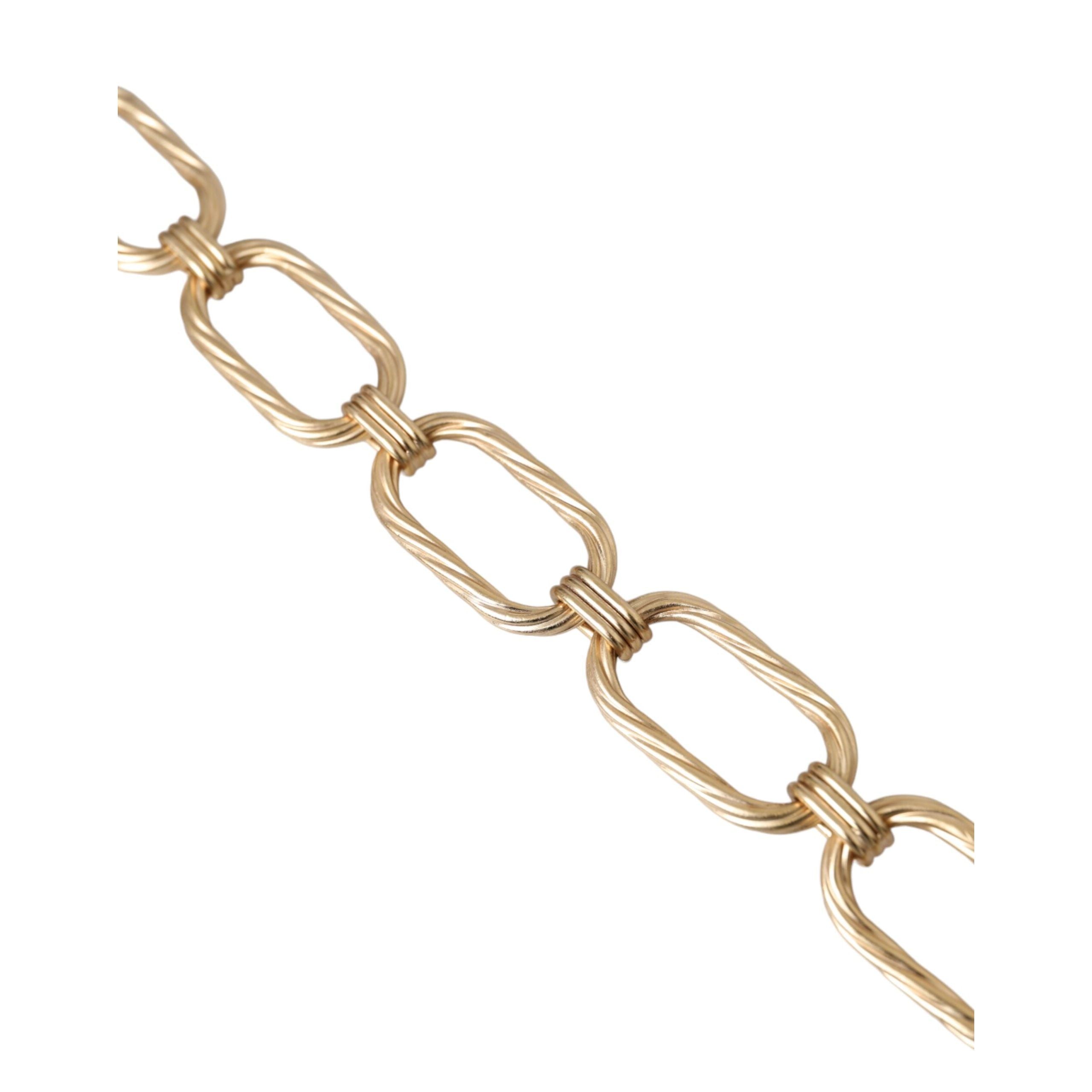 Collana Dolce & Gabbana in ottone color oro a catena a maglie grandi