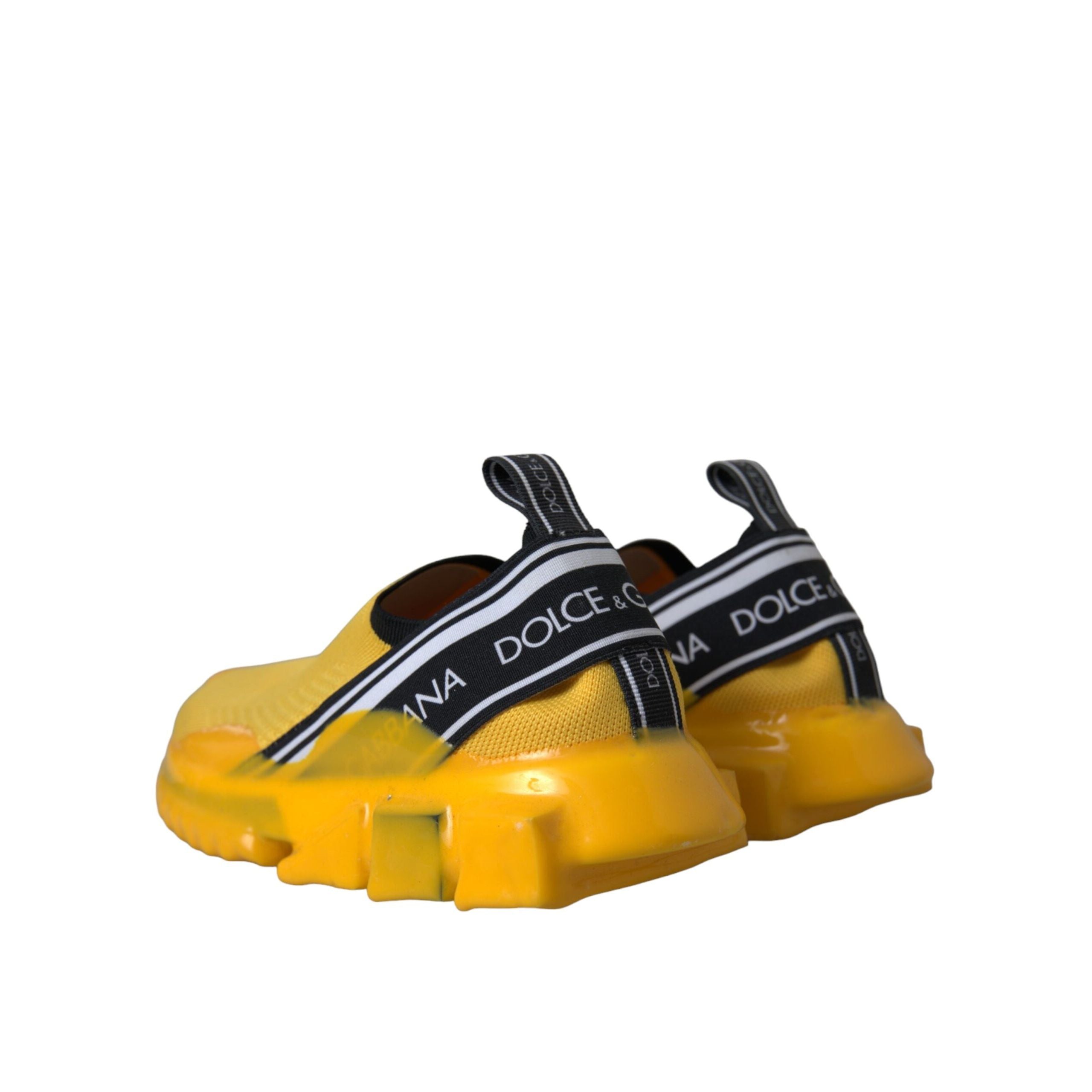 Scarpe da donna sneakers slip-on Sorrento gialle Dolce & Gabbana