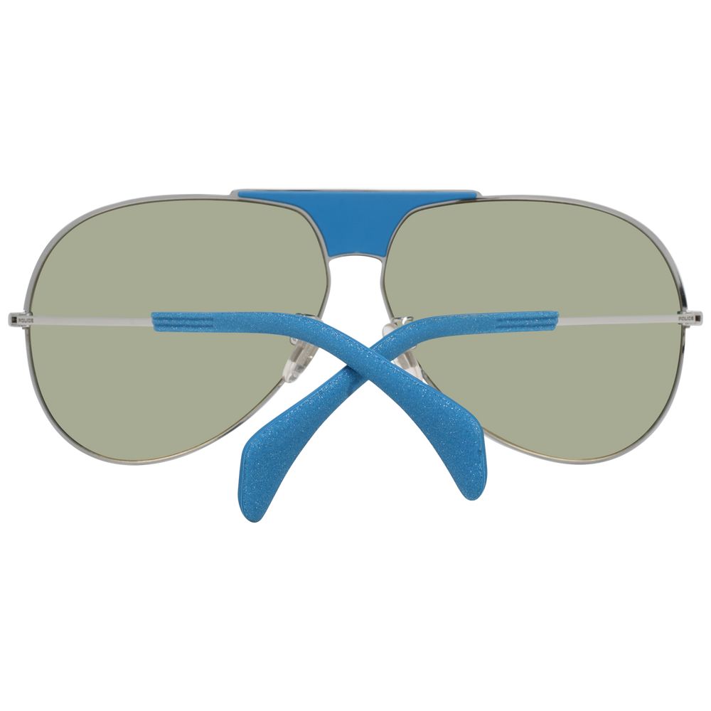 Occhiali da sole in plastica blu Police