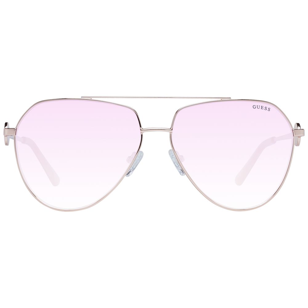 Occhiali da sole Guess in metallo color oro rosa