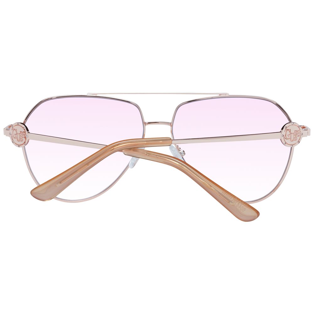 Occhiali da sole Guess in metallo color oro rosa