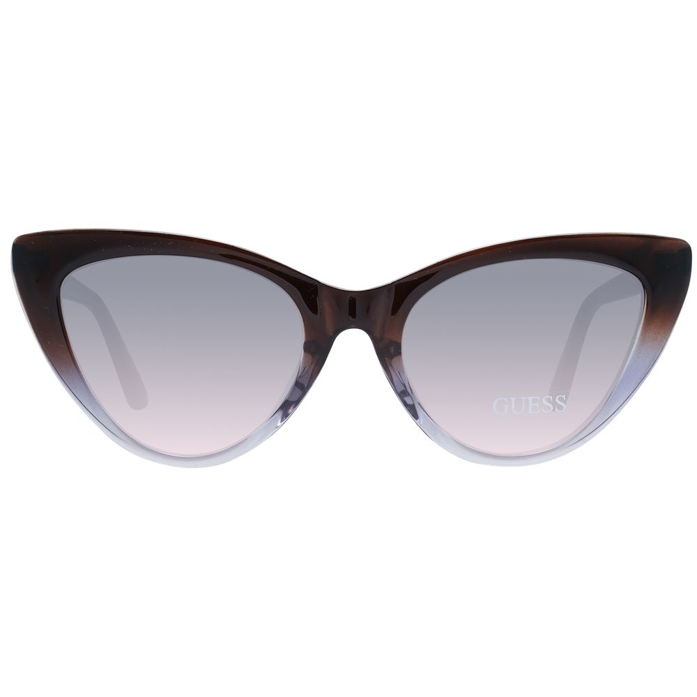 Lunettes de soleil en plastique marron Guess