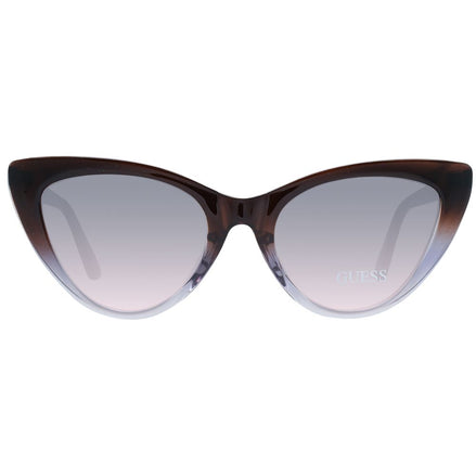 Lunettes de soleil en plastique marron Guess