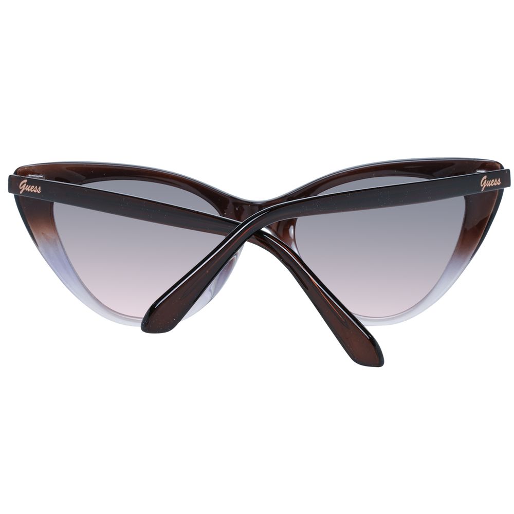 Lunettes de soleil en plastique marron Guess
