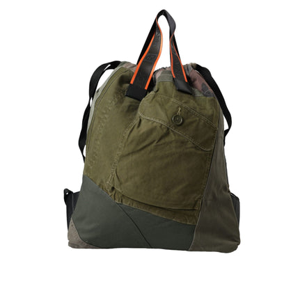 Sac à dos Rucksack patchwork vert militaire Dolce & Gabbana