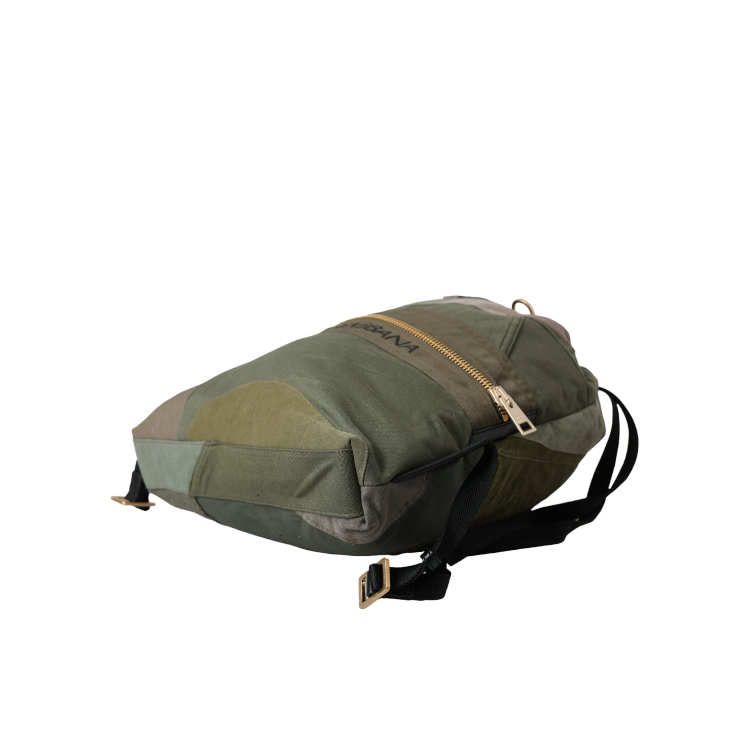 Sac à dos Rucksack patchwork vert militaire Dolce & Gabbana