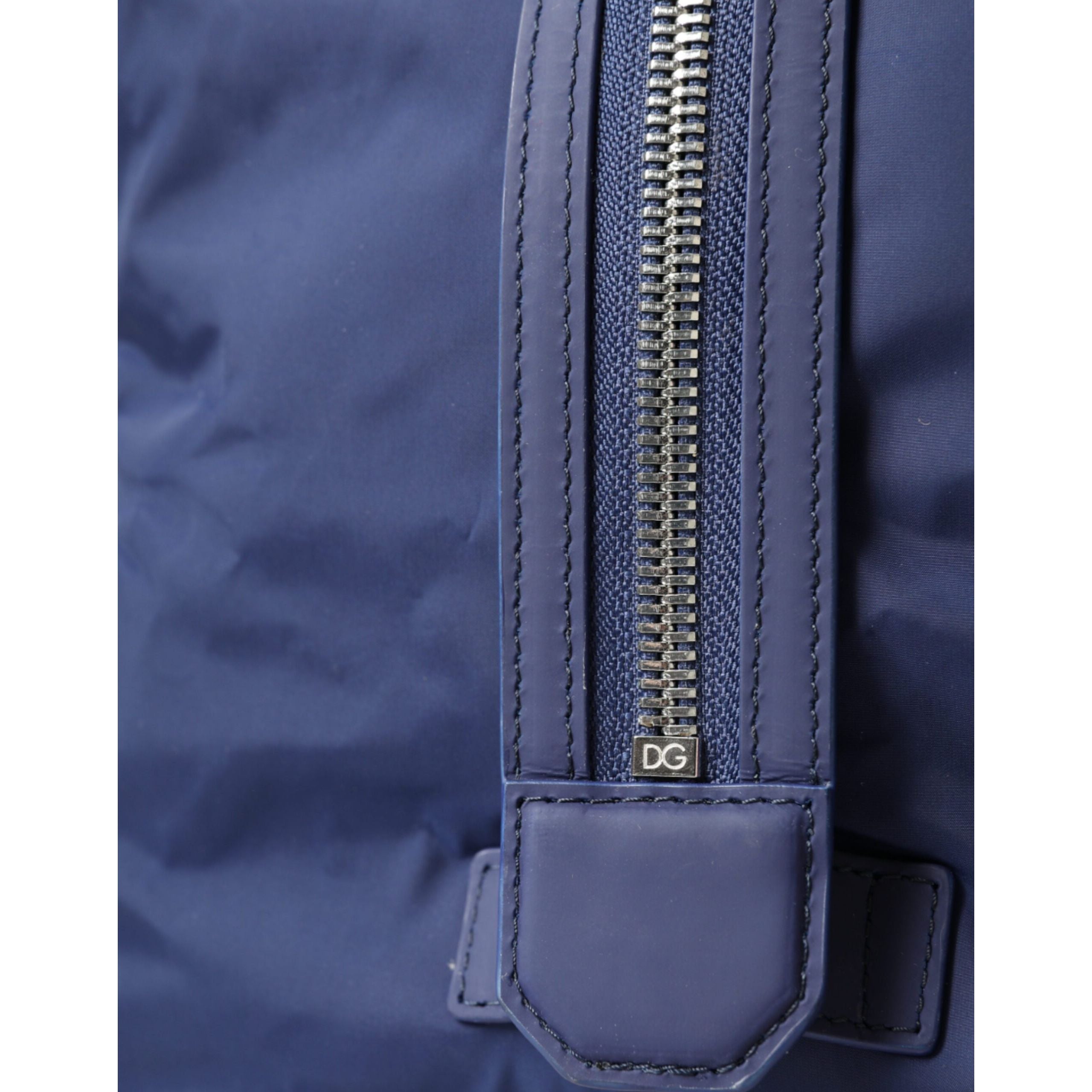 Dolce & Gabbana Blue Nylon Duffel Bag