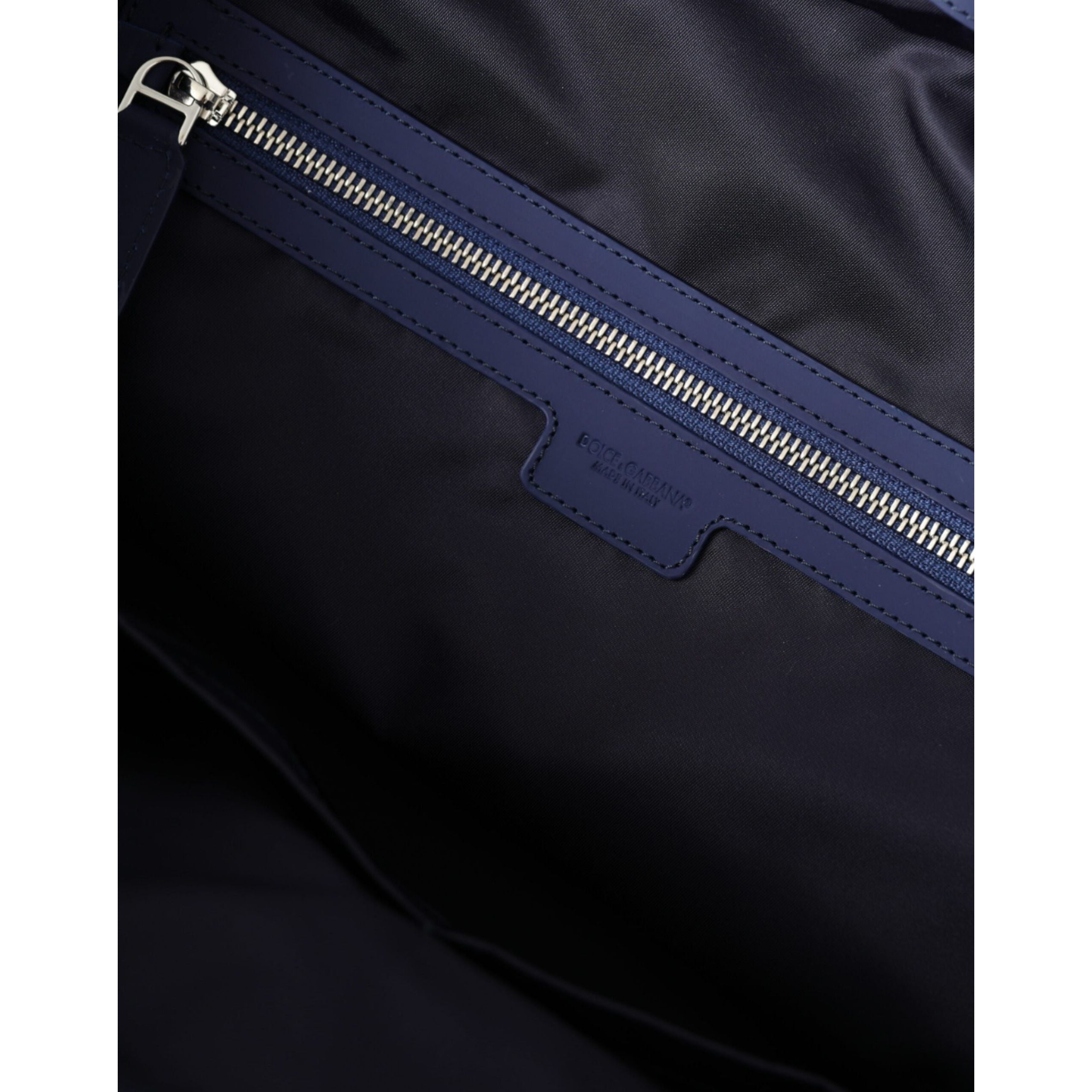 Dolce & Gabbana Blue Nylon Duffel Bag