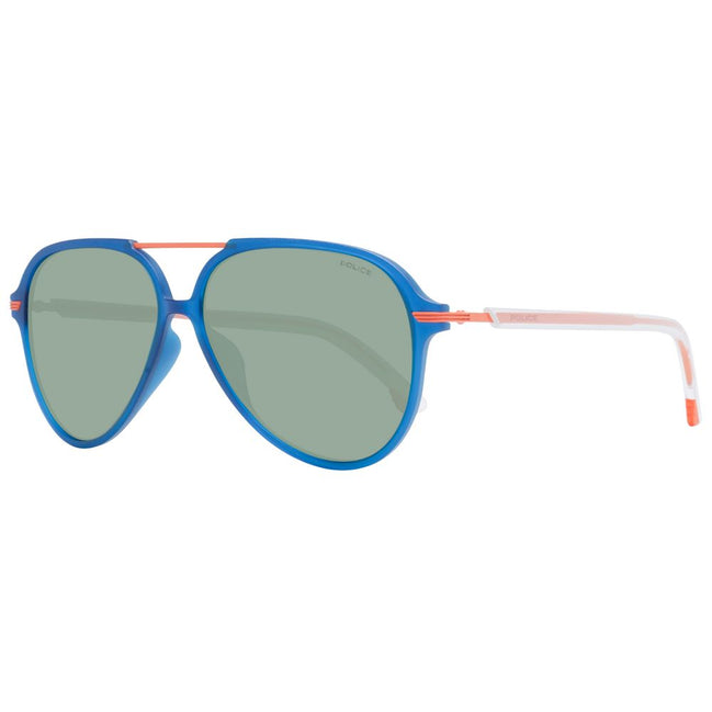 Occhiali da sole in plastica blu Police