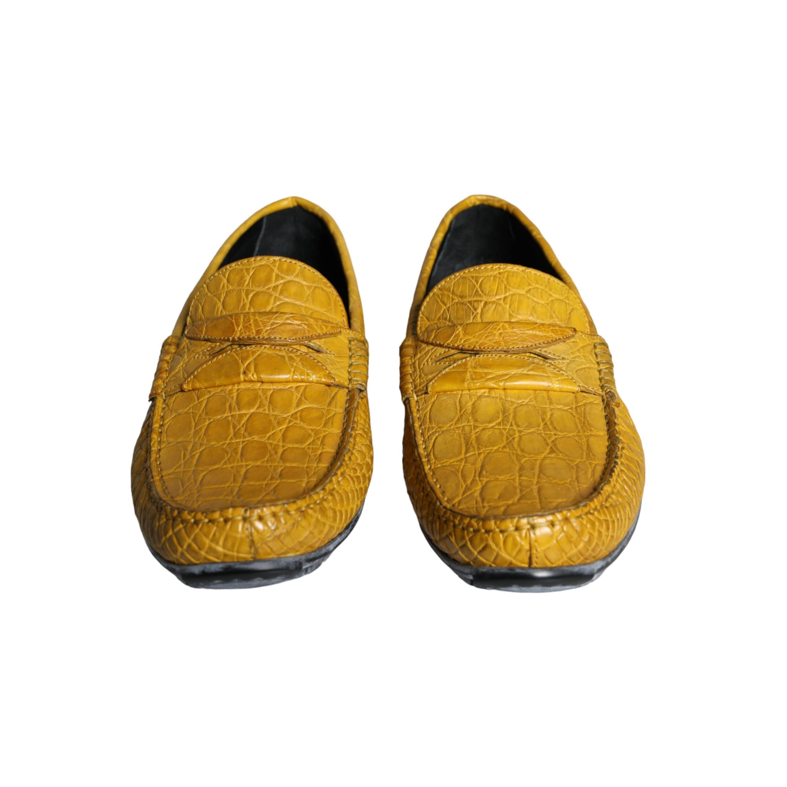 Chaussures Mocassins Cuir Jaune Dolce & Gabbana