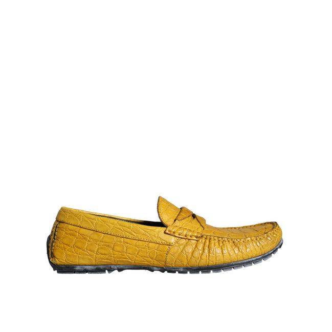 Chaussures Mocassins Cuir Jaune Dolce & Gabbana